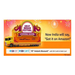 Amazon Great Indian Festival Sale Coming Soon with 10% Off on SBI Cards